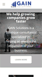 Mobile Screenshot of gainsolutions.com